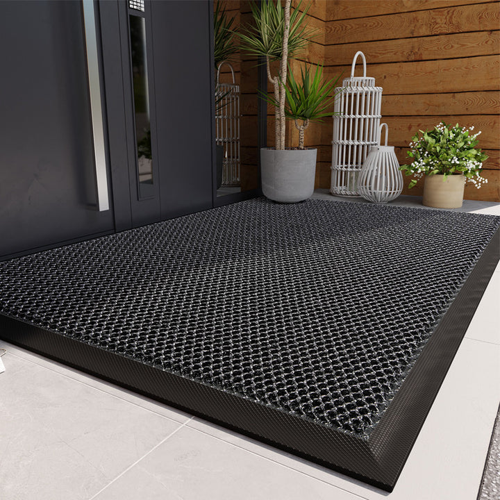 Indoor Outdoor Textured Entrance Mat Bowlift