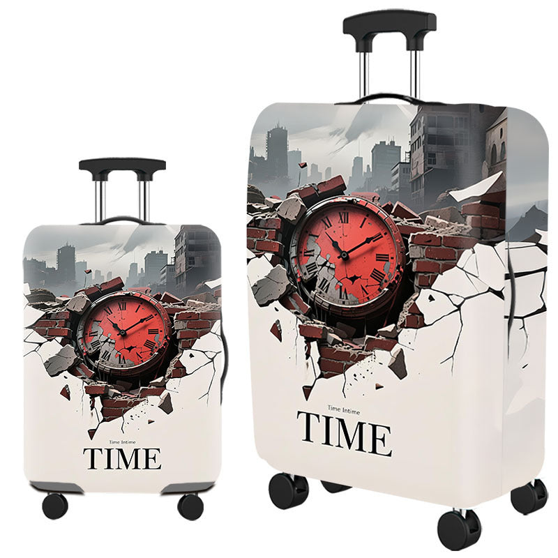 Tropical Leaf Print Hard Shell Luggage Bowlift