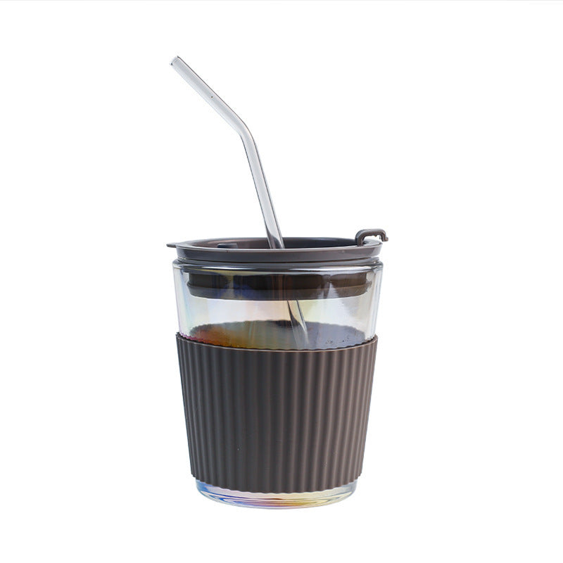 Ladies Insulated Drinking Cup with Flexible Silicone Cover and Integrated Straw Bowlift