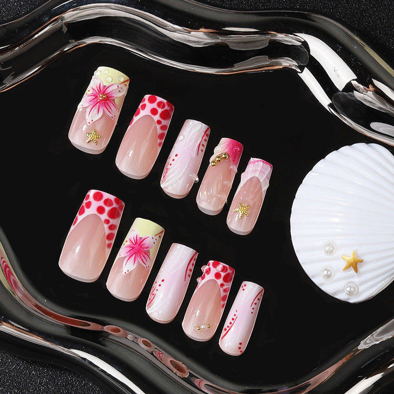 Elegant French Style Press-On Nail Tips Bowlift