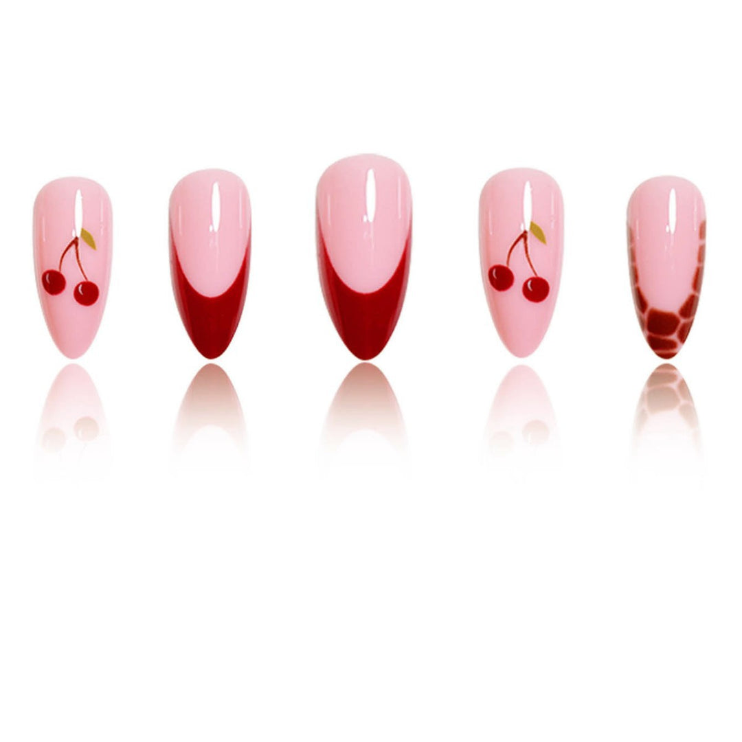 Artistic Cherry Nail Design Extensions Bowlift