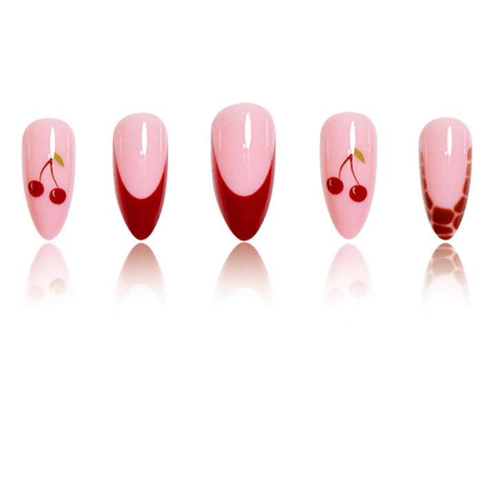 Artistic Cherry Nail Design Extensions Bowlift