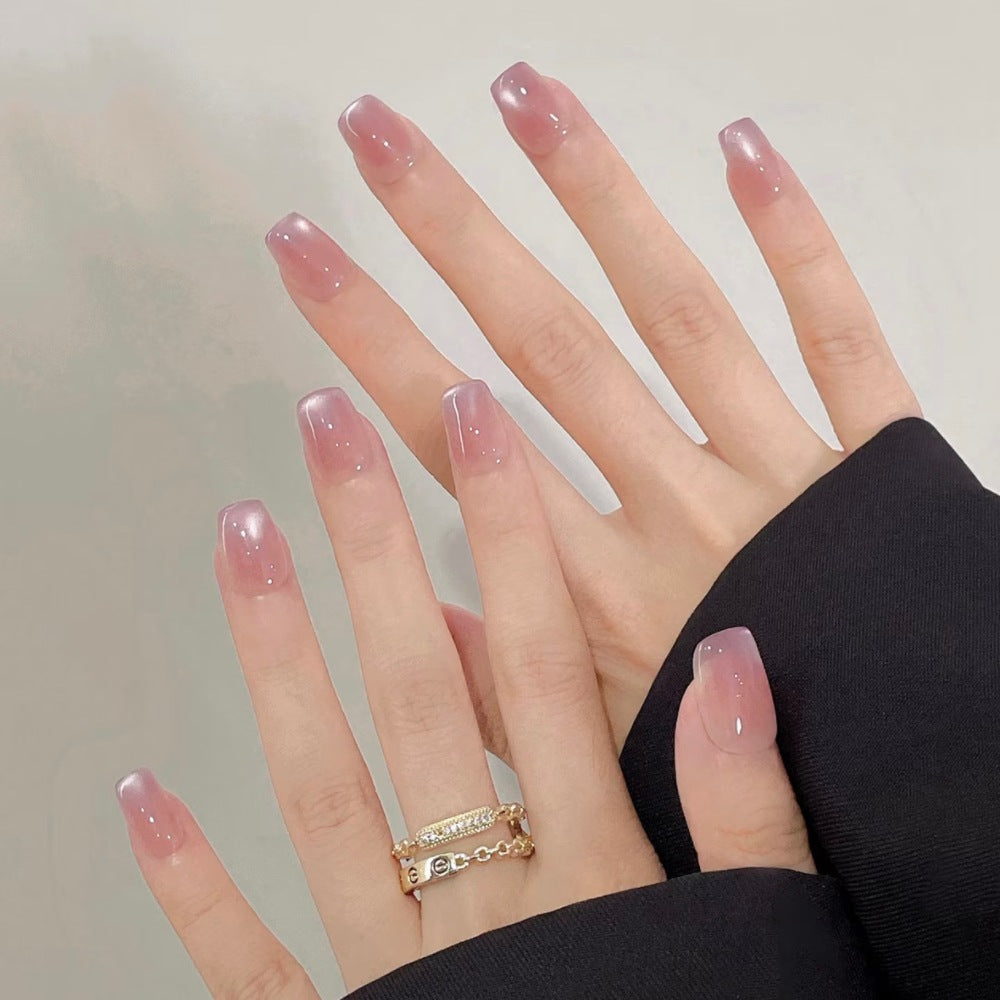 Glossy Gradient Press-On Nail Tips Bowlift