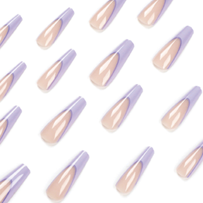 Artificial nail art with elegant ombre design Bowlift