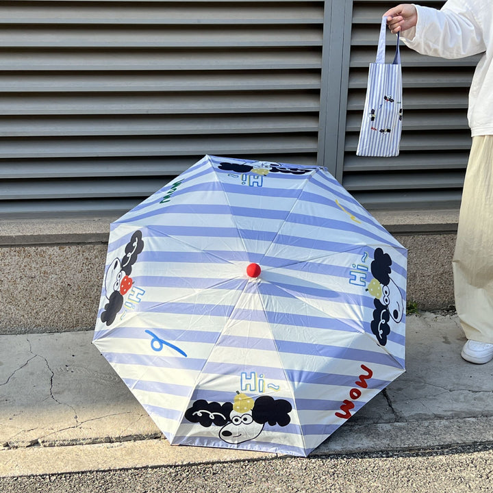 Ladies practical folding umbrella with innovative drip design Bowlift