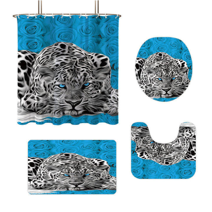 Artistic Floral Theme Bathroom Décor Set Bowlift