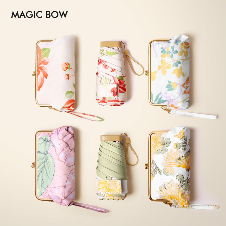 Women's compact and elegant folding umbrella with carrying bag Bowlift