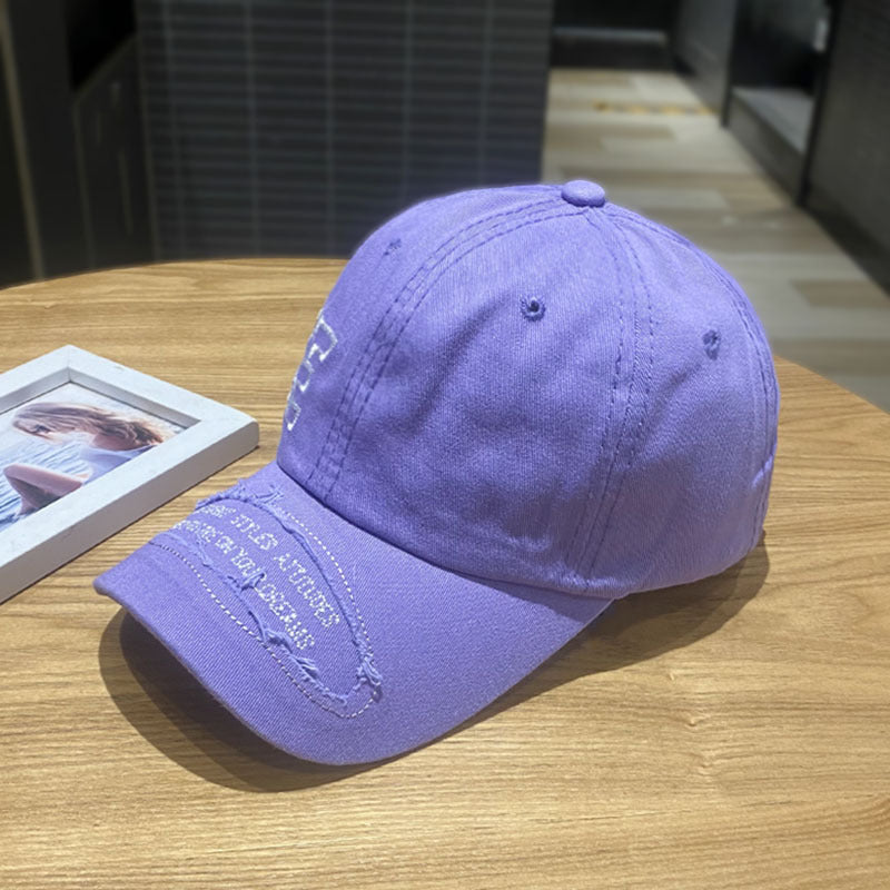 Women's Distressed Casual Denim Cap Bowlift