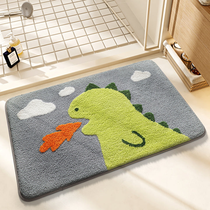 Plush Bunny-Themed Bath Mat Bowlift