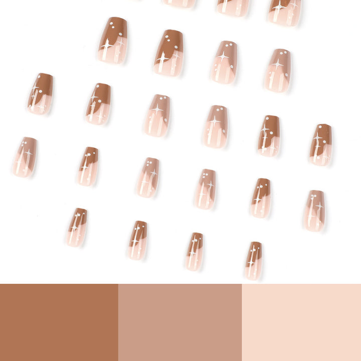 Artful Nail Extensions with Modern Color Design Bowlift