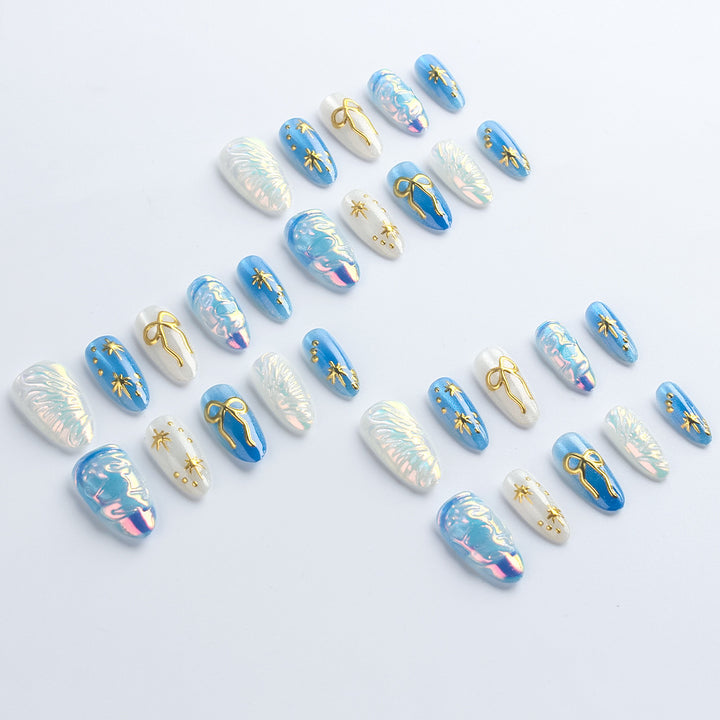 Artistic Press-On Nail Art Set Bowlift 1787542830
