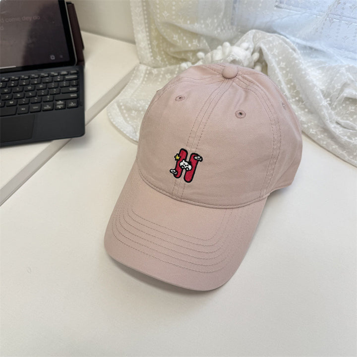 Women's Casual Embroidered Baseball Cap Bowlift