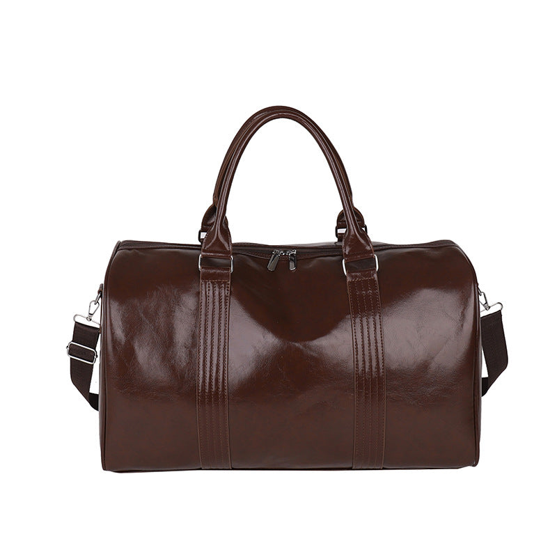 Stylish Leather Travel Duffel Bowlift