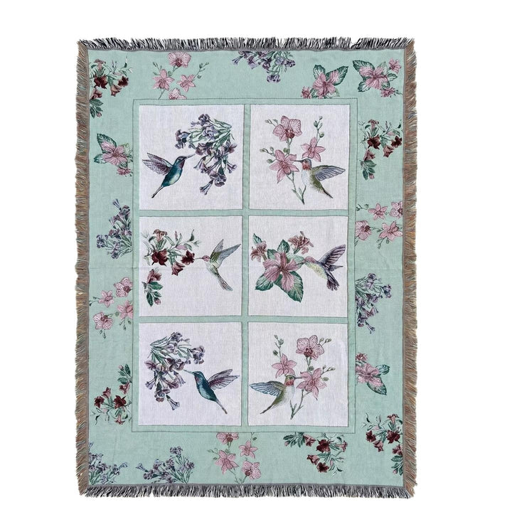 Elegant Floral Throw Blanket