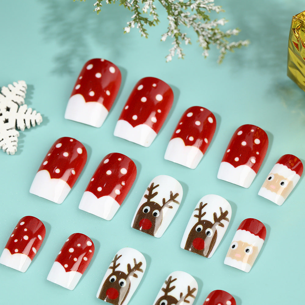 Festive Christmas Art Nails Bowlift