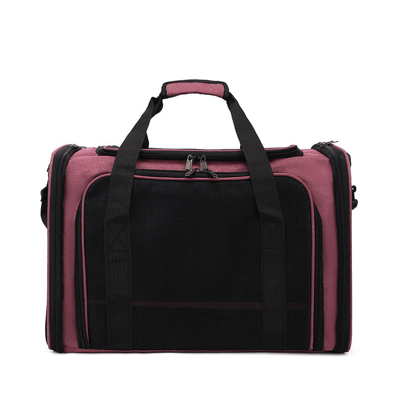 Unisex Pet Transport Bag with Breathable Mesh Bowlift