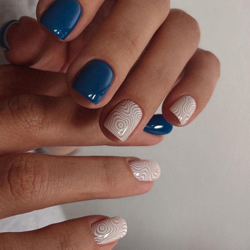 Textured Geometric Nail Art Extensions Bowlift