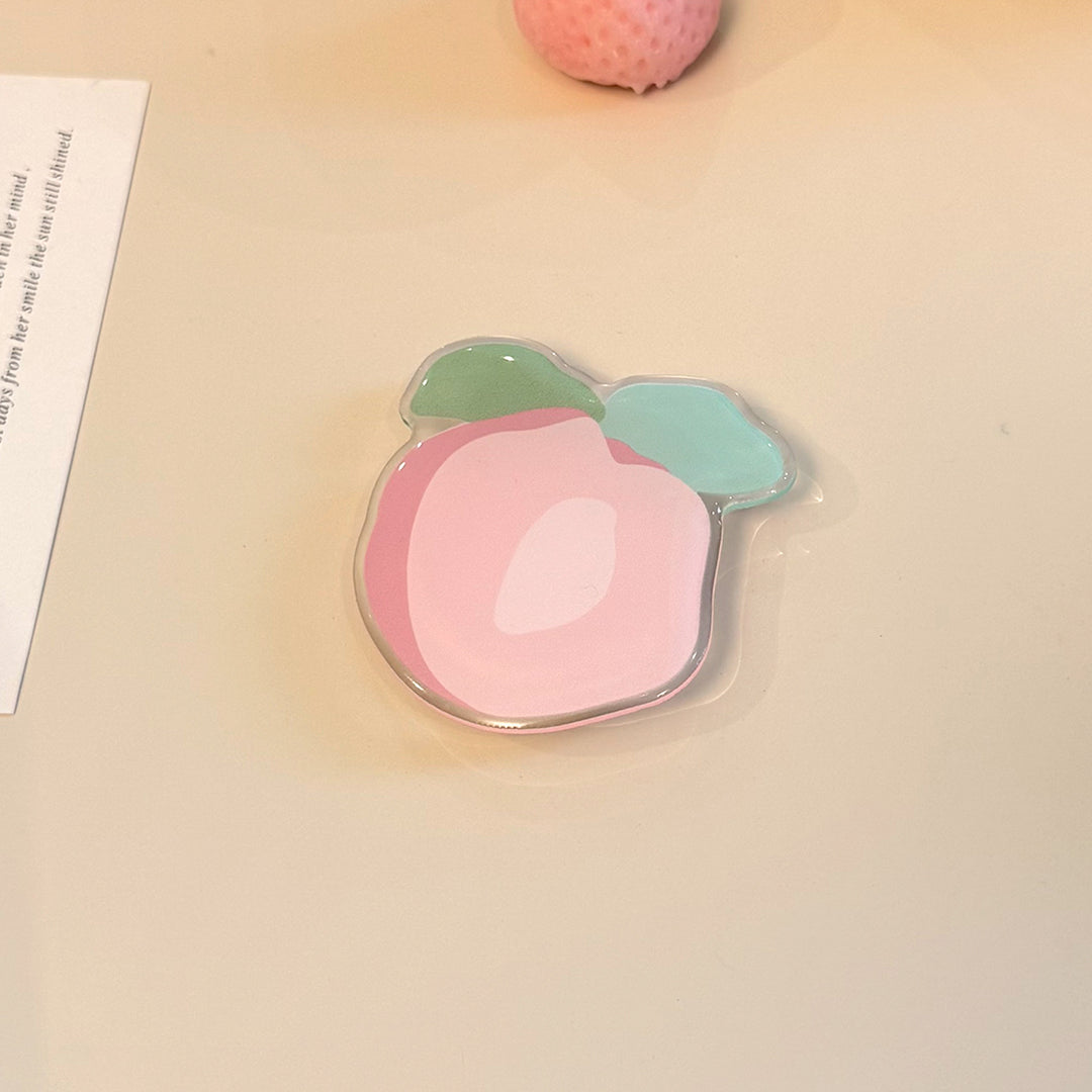 Original coaster in peach-shaped design Bowlift