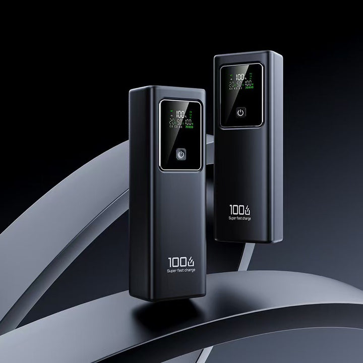 Power bank with integrated LCD display and super fast charging function Bowlift