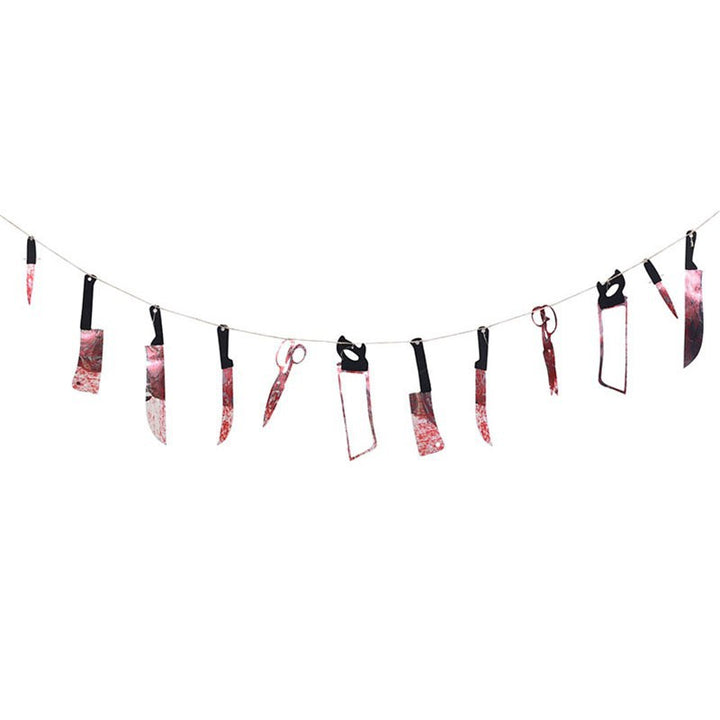 Halloween-Themed Bloody Knife Garland Bowlift