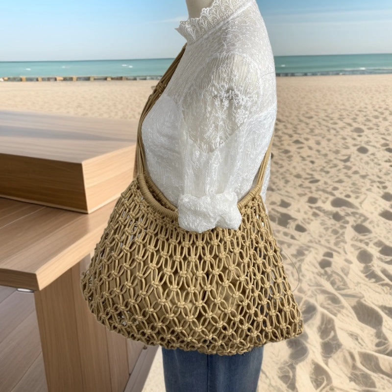 Hand-knotted shopping and leisure bag Bowlift