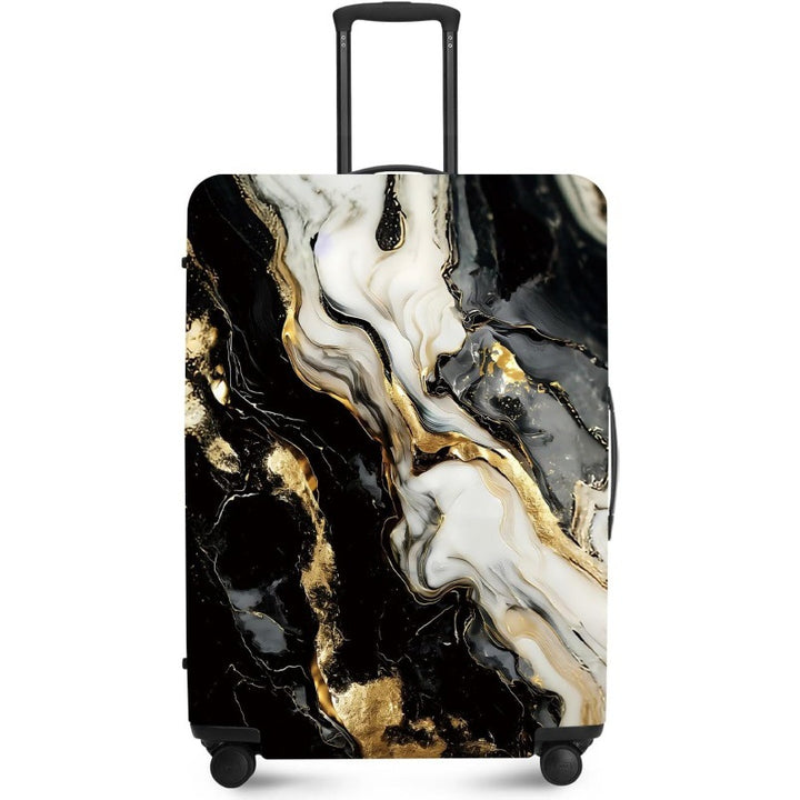 Unisex nan elastic suitcase cover with UV-resistant motif print and zip opening Bowlift