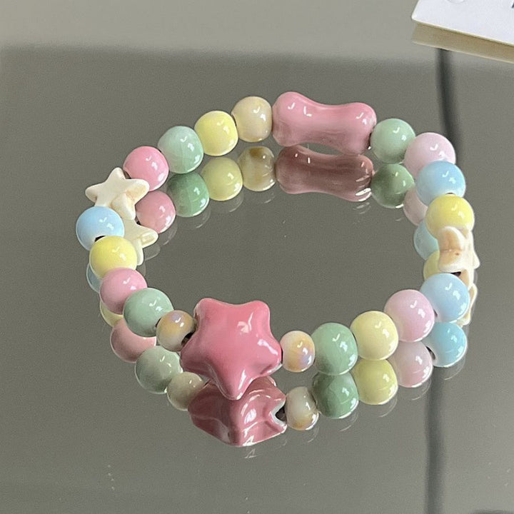 Heart-Shaped Beaded Bracelet Bowlift