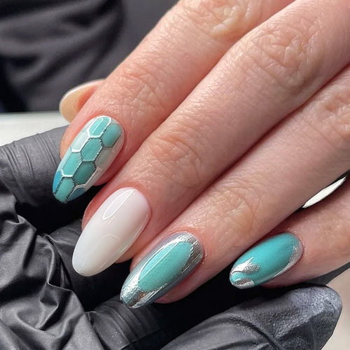 Decorative Gel Press-On Nail Set Bowlift