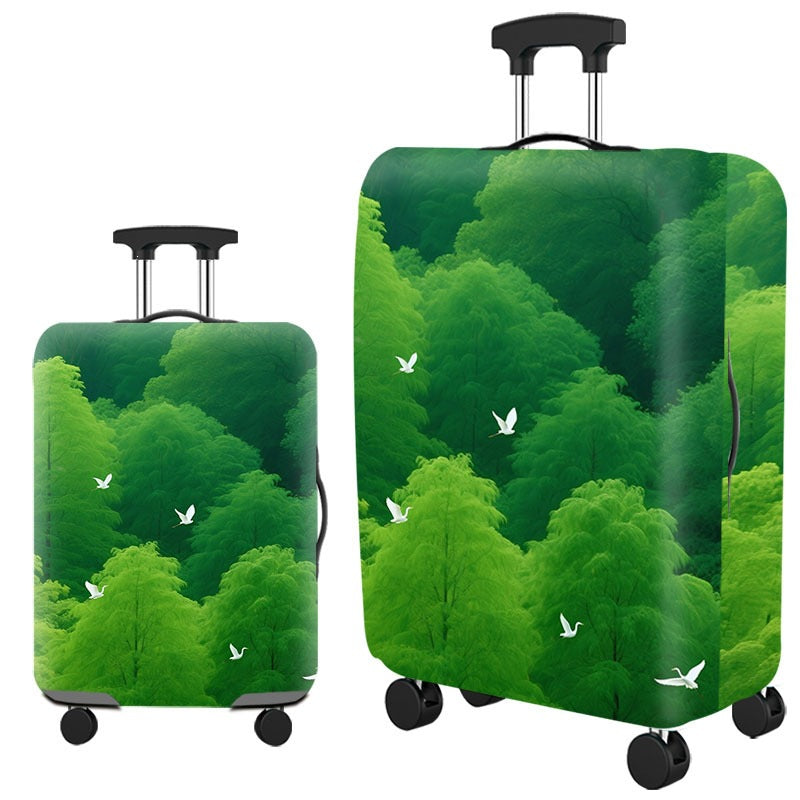 Artistic Cat-Themed Hard Shell Suitcase Bowlift