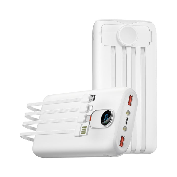 Portable power bank with fast inductive charging and multiple USB ports Bowlift