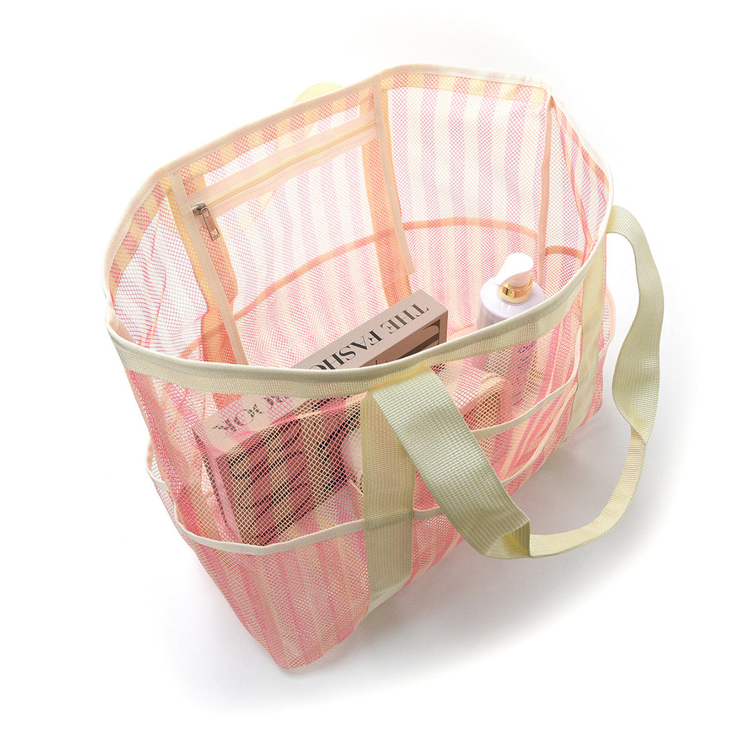 Beach bag made of durable mesh material with sturdy handles Bowlift