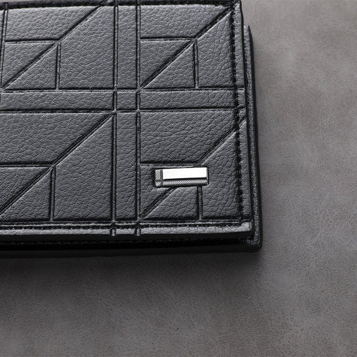 Textured Leather Passport Holder Bowlift