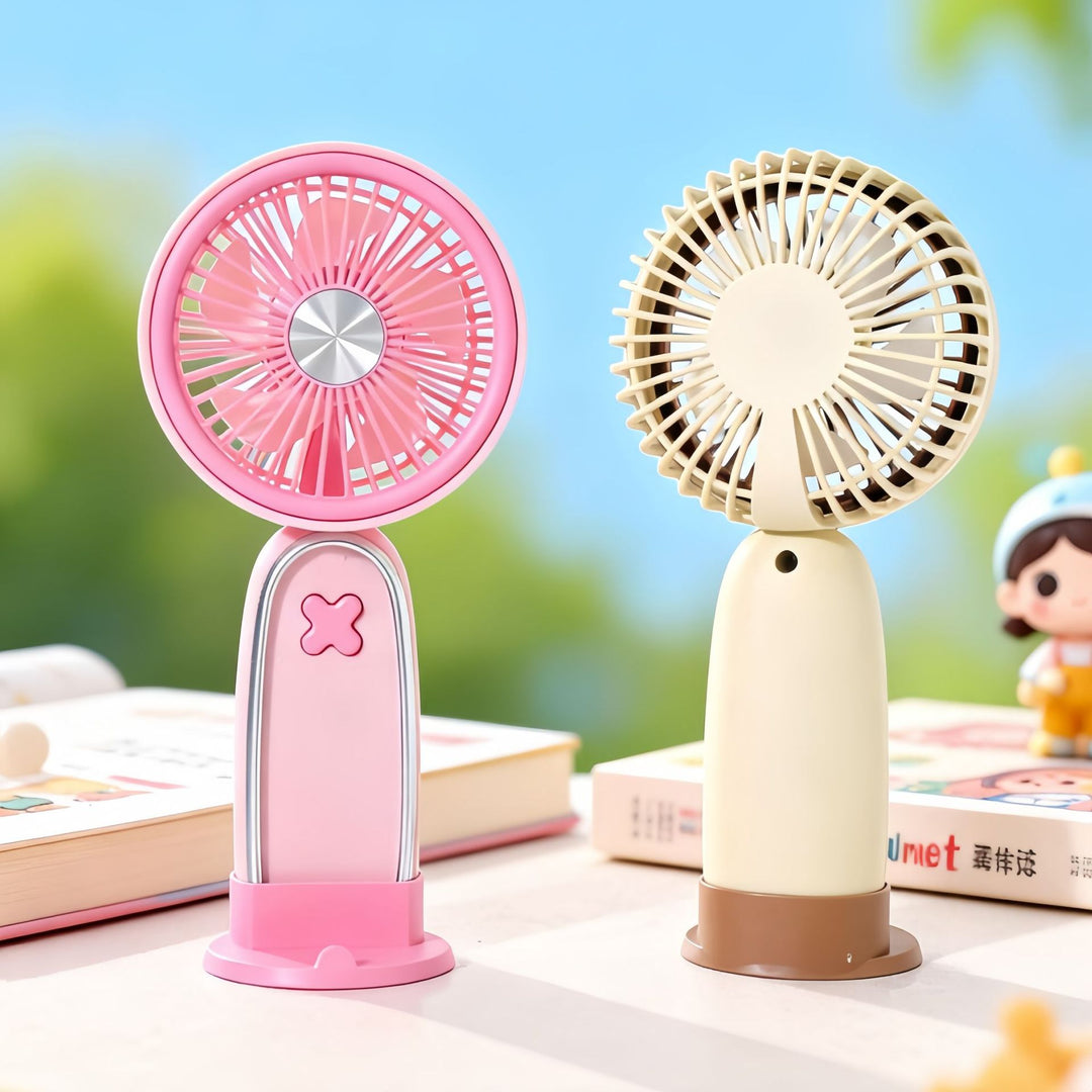 Ladies Portable Mini Fan with Ergonomic Design Bowlift