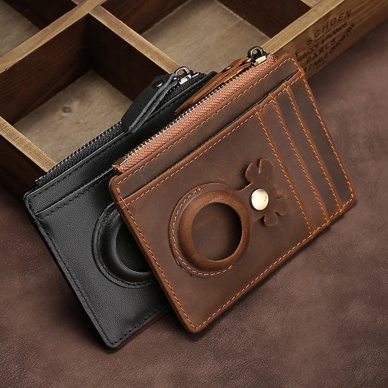RFID-Blocking Leather Card Wallet