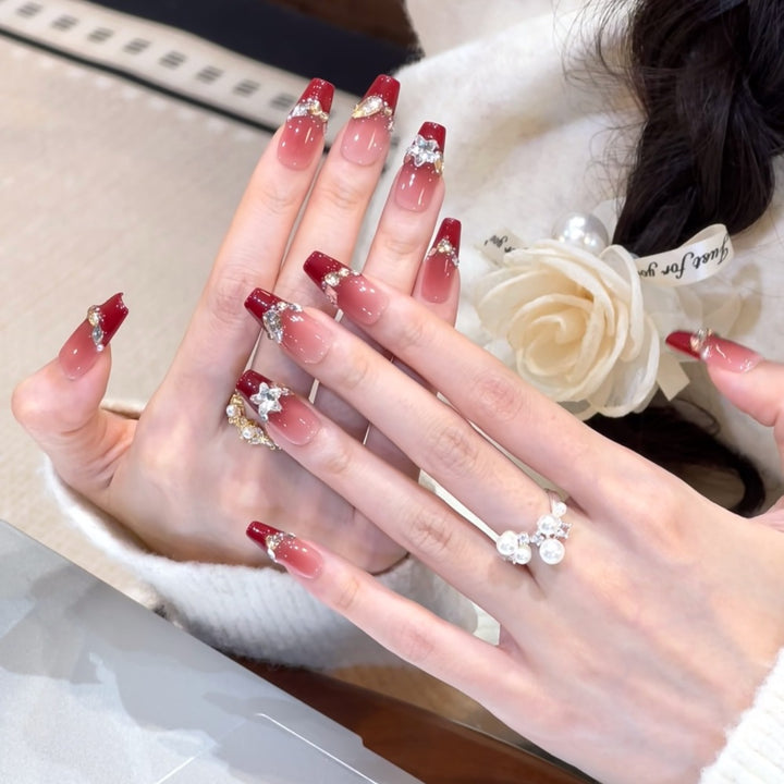 Decorative Themed Press-On Nails Bowlift
