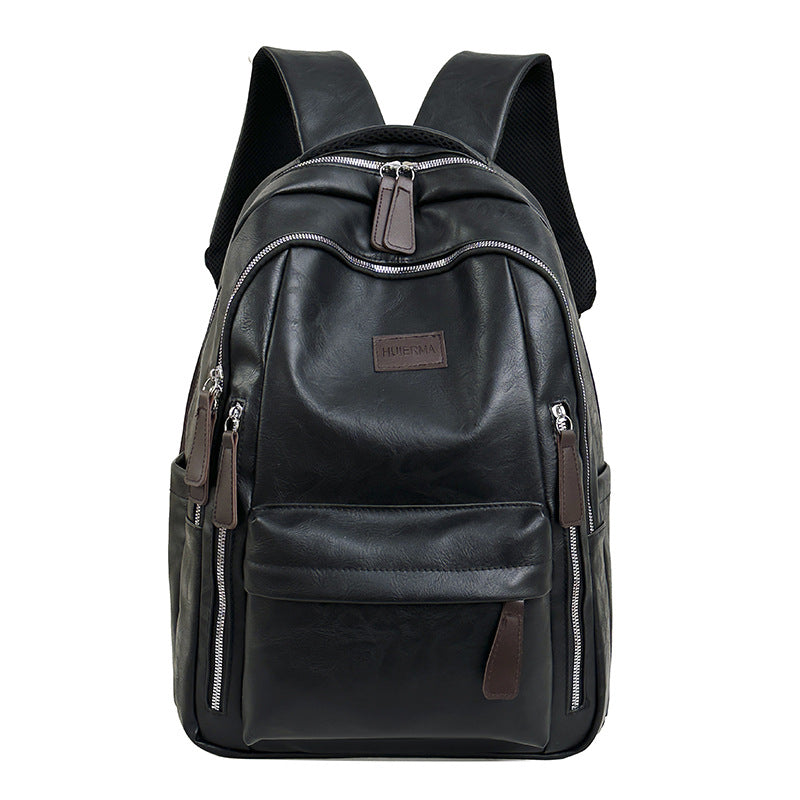 Leather Laptop Backpack