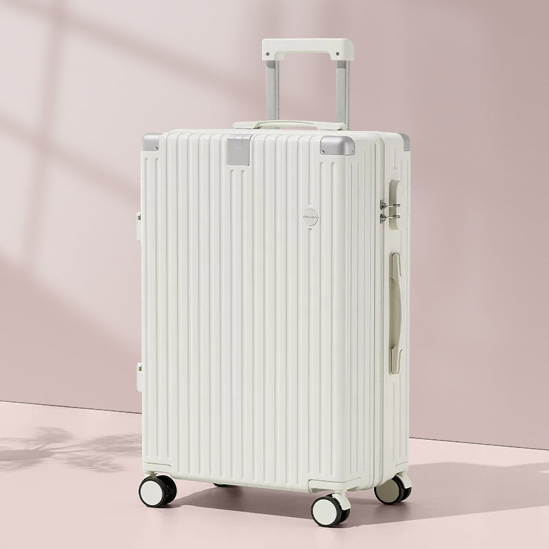 Unisex Textured Lightweight Spinner Luggage Bowlift