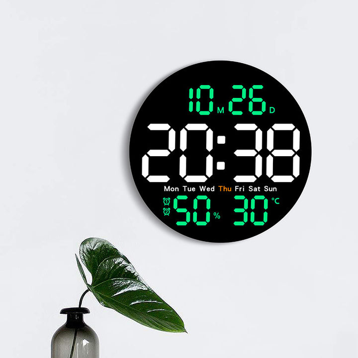Digital Multifunction Alarm Clock with Temperature and Hygrometer Display Bowlift