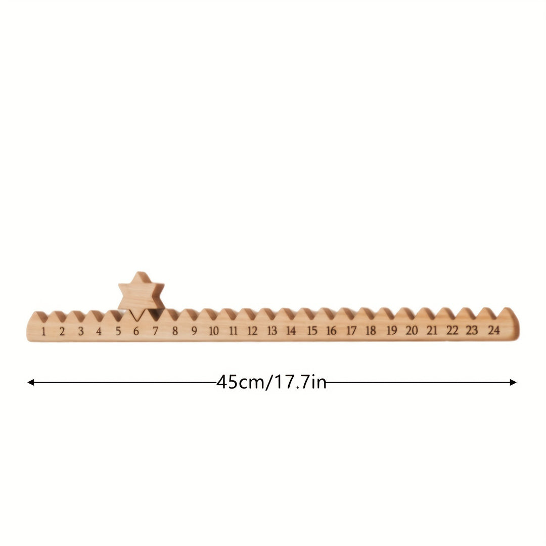 Wooden Santa Claus Climbing Ladder Countdown