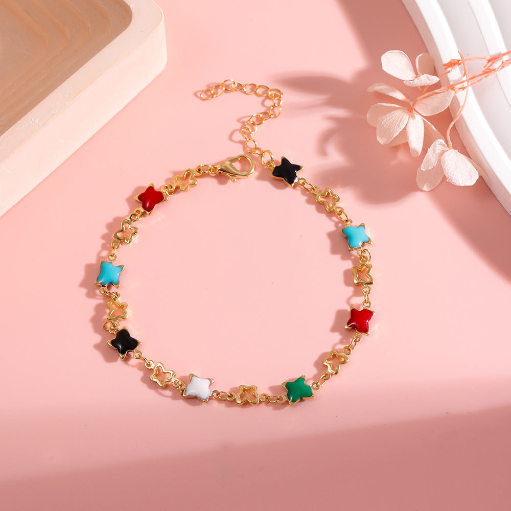 Colorful Star Charm Bracelet Bowlift