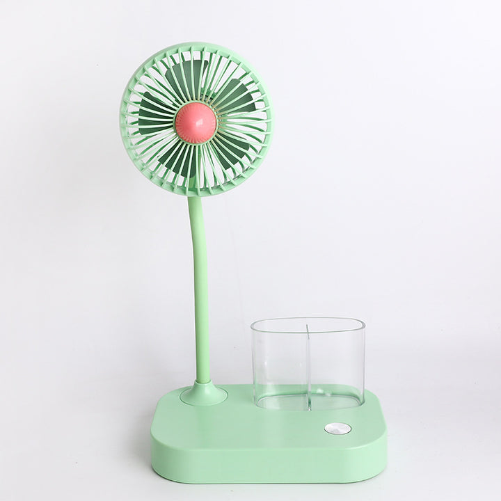 Ladies Portable Table Fan with Integrated Water Sprayer and Ergonomic Design Bowlift