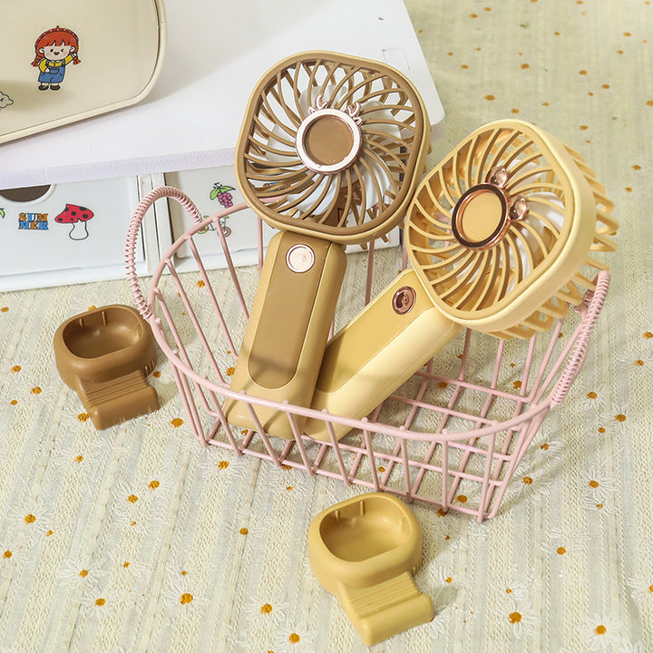 Ladies Portable Mini USB Fan with Flexible Head Rotation Bowlift