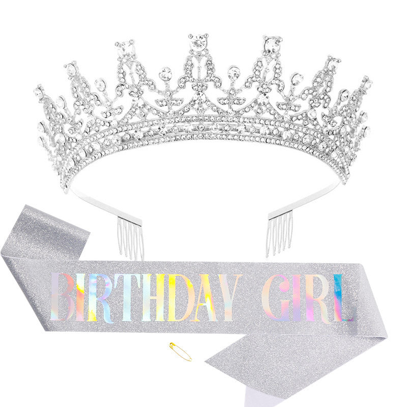 Women's Sparkling Crown and Sash Set Bowlift