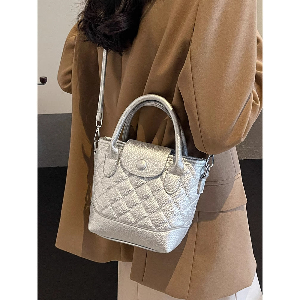 Quilted Mini Top-Handle Handbag Bowlift