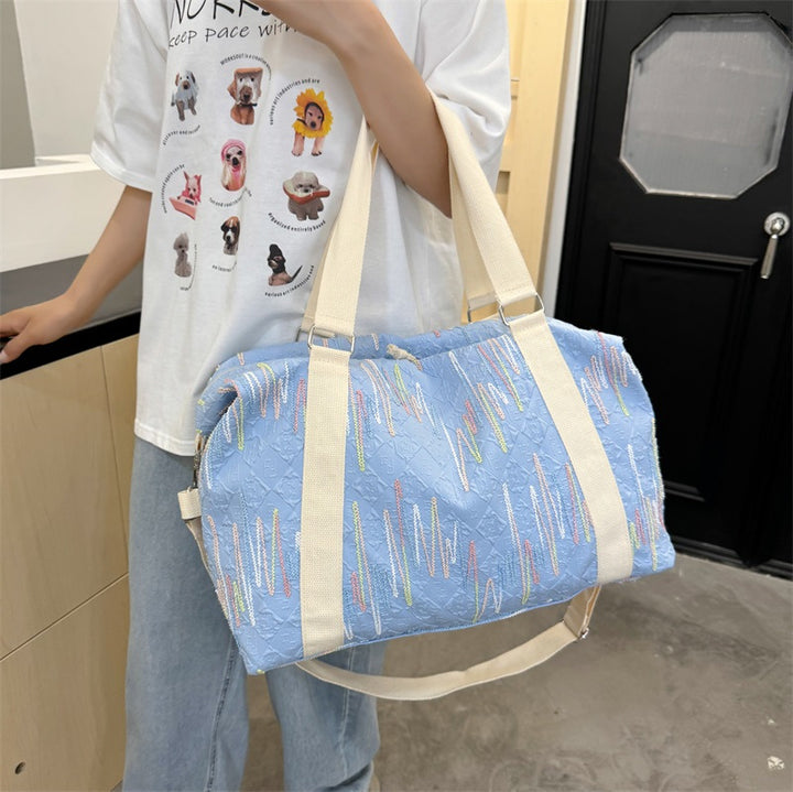 Multifunctional sports and travel bag with creative texture Bowlift