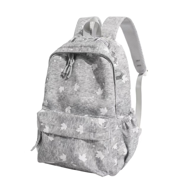 Stylish Leaf-Patterned Backpack Bowlift