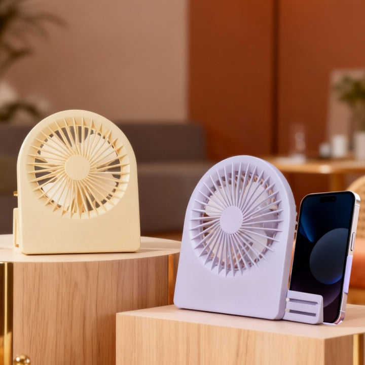Women's Portable Table Fan with USB Connection and Adjustable Tilt Angle Bowlift