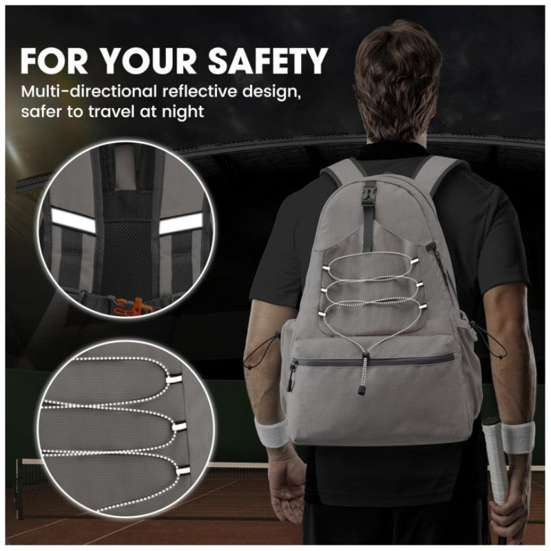 Sporty tennis backpack with shoe compartment Bowlift