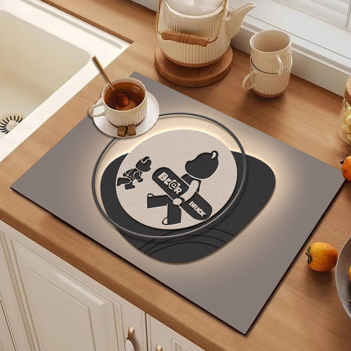 Cute Cartoon Character Kitchen Mat Bowlift