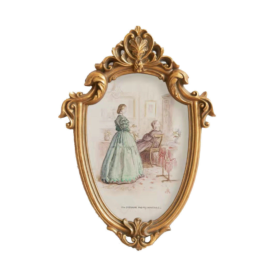 Vintage-inspired framed art collection